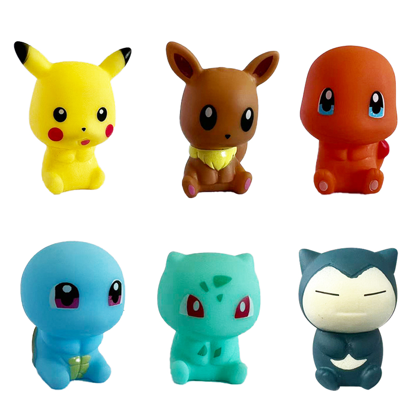Kids Toys 3 Year Old - 6 szt. Zabawki do kąpieli Pokemon