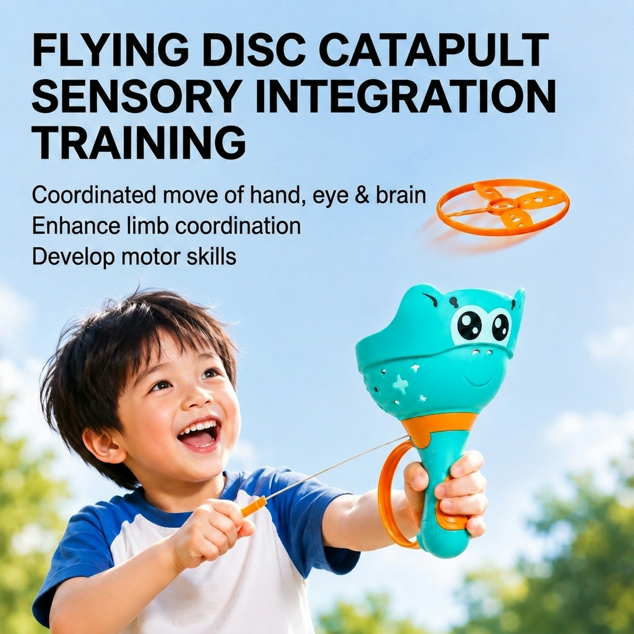 Catapult Launcher Toy - Zabawka Katapulta do Rzucania Dyskami Mquduo