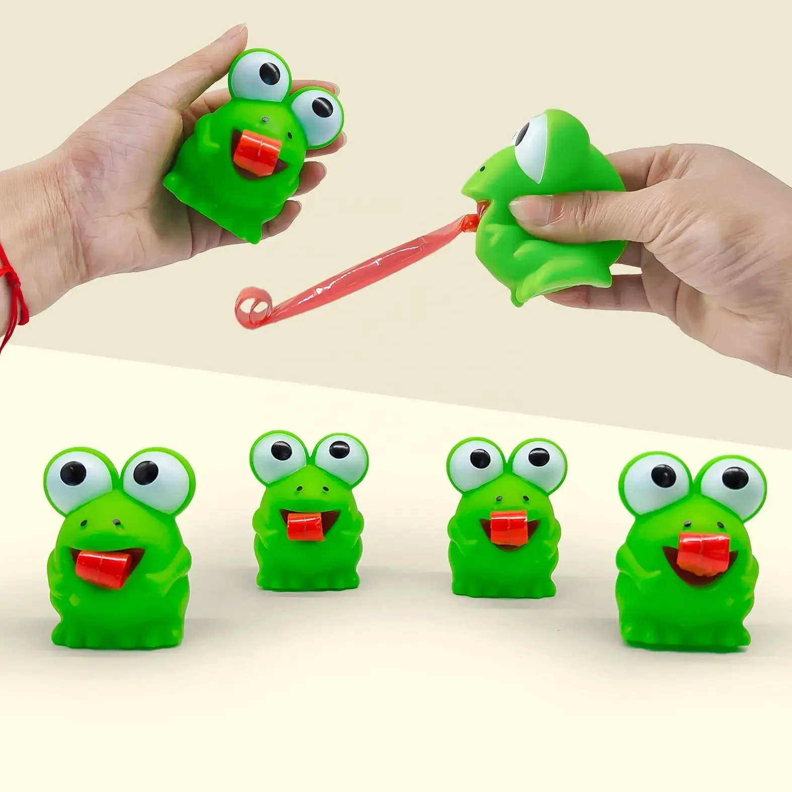 Kids Toys Videos - Zabawka antystresowa do ściskania, kreatywna żaba