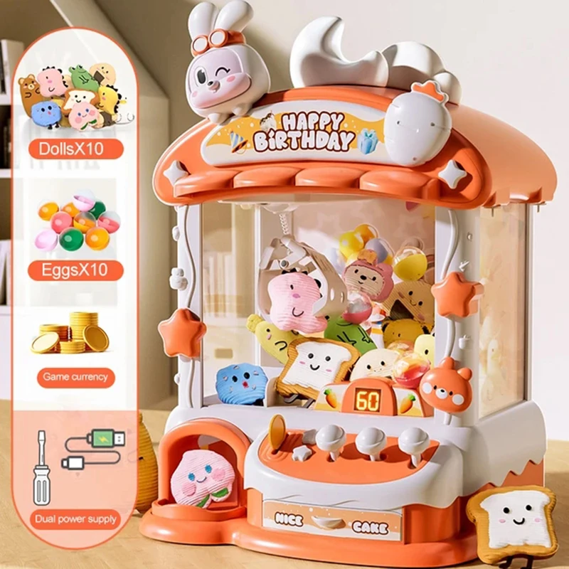 Kids Toys Easter - Cartoon Claw Game Machine Rabbit Automatyczna