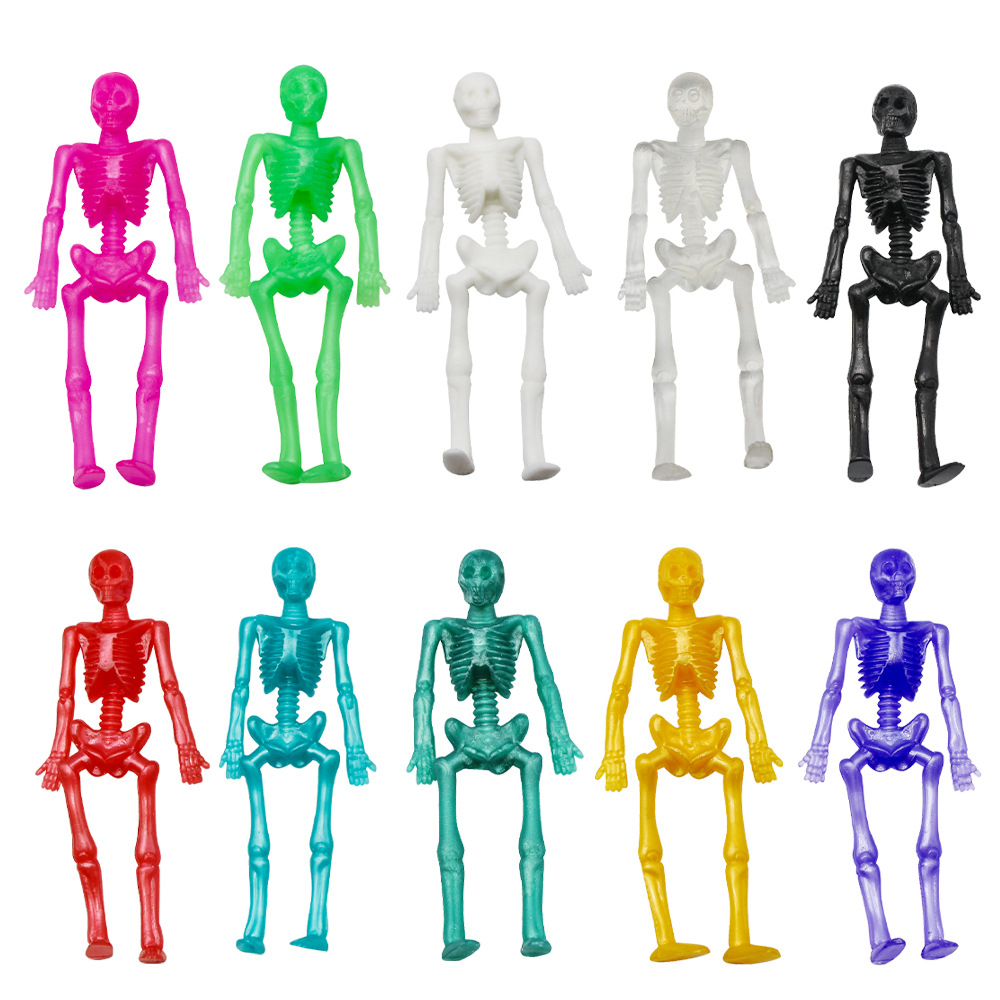 Kids Zombie Toys - 15/25 sztuk rozciągliwy szkielet mężczyzna upominki