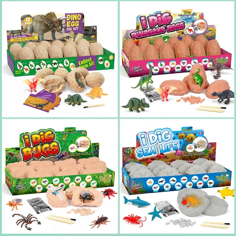 Kids Toys Videos - 12 SZT. Archeologiczny Zestaw do Wykopalisk