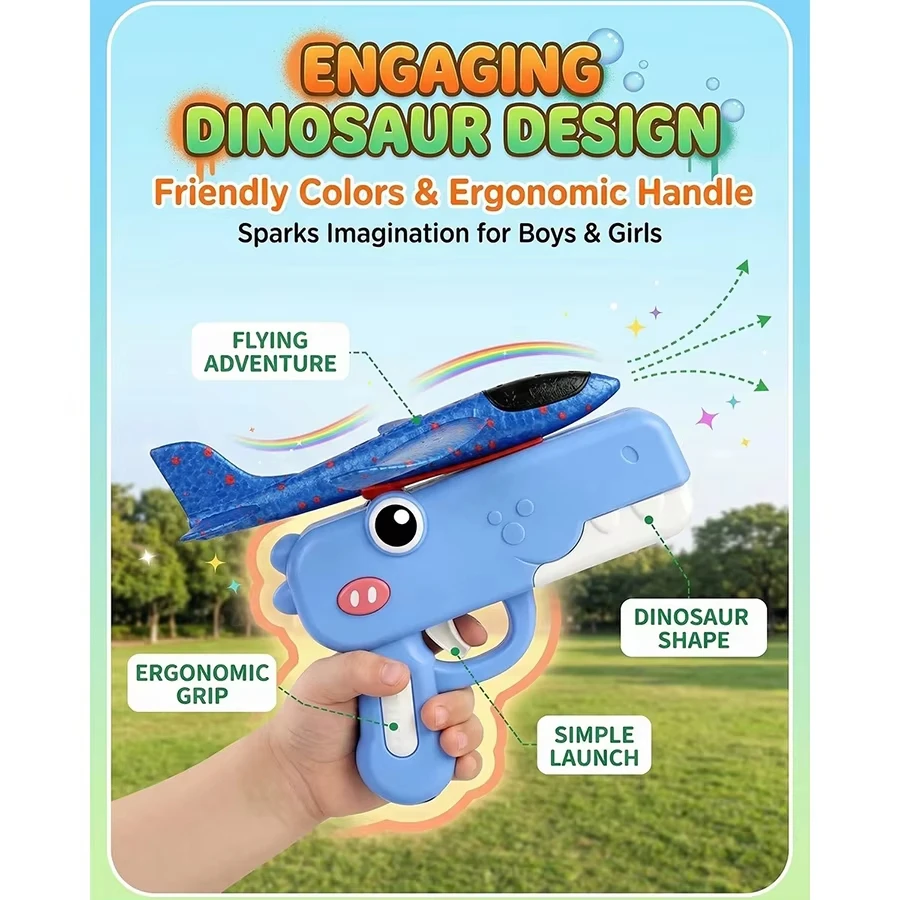 Catapult Launcher Toy - Zabawki dla dzieci: piankowe samoloty z