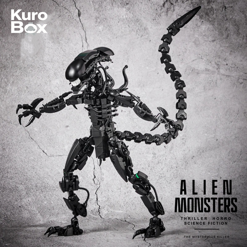 Xenomorph Kids Toys - Popularne Klocki Konstrukcyjne MOC - Obcy