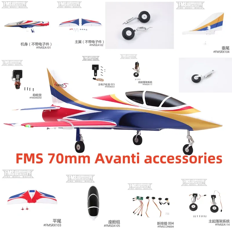 Kids Toys Remote Car - Fms 70mm Avanti V3 Kompletny zestaw