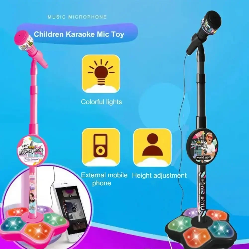 Kids Microphone Karaoke - Mikrofon dla dzieci ze stojakiem Karaoke