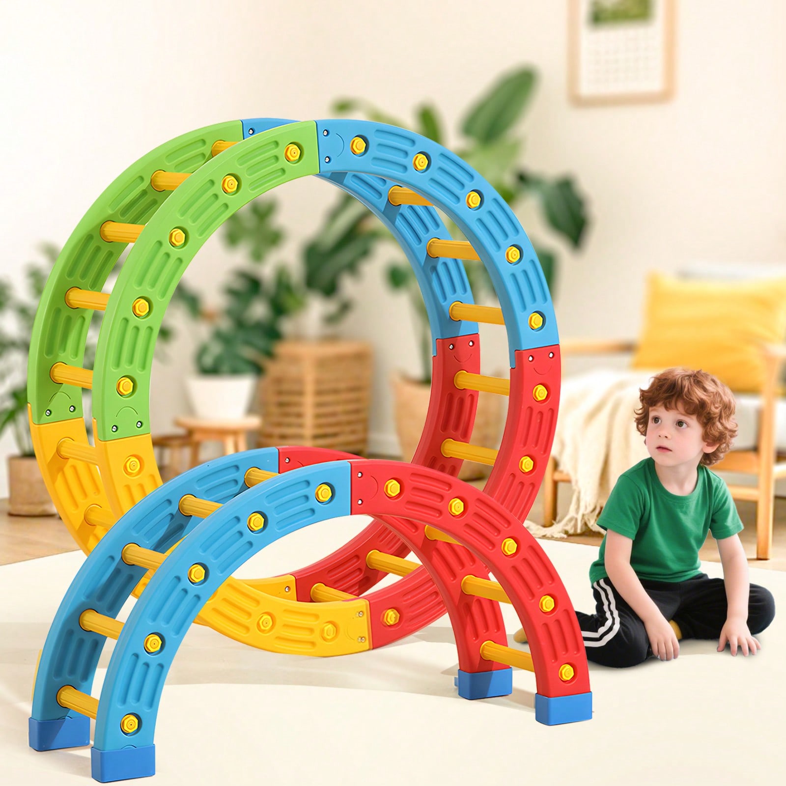 Kids Toys 3 Year Old - GCCSJ 2-w-1 składane zabawki do wspinaczki