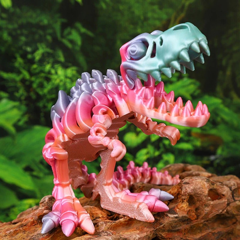 Kids Toys Videos - Drukowane 3D Figurki Miniaturowe Dinozaurów Tyranozaurów