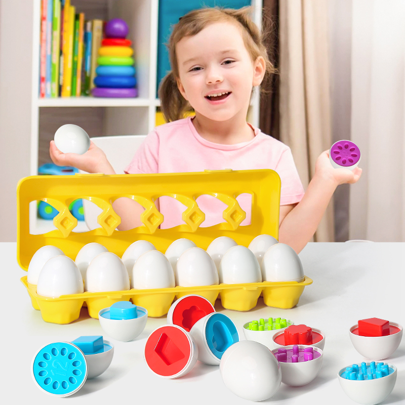Kids Toys Easter - Jajka śruby Puzzle 3D Montessori nauka
