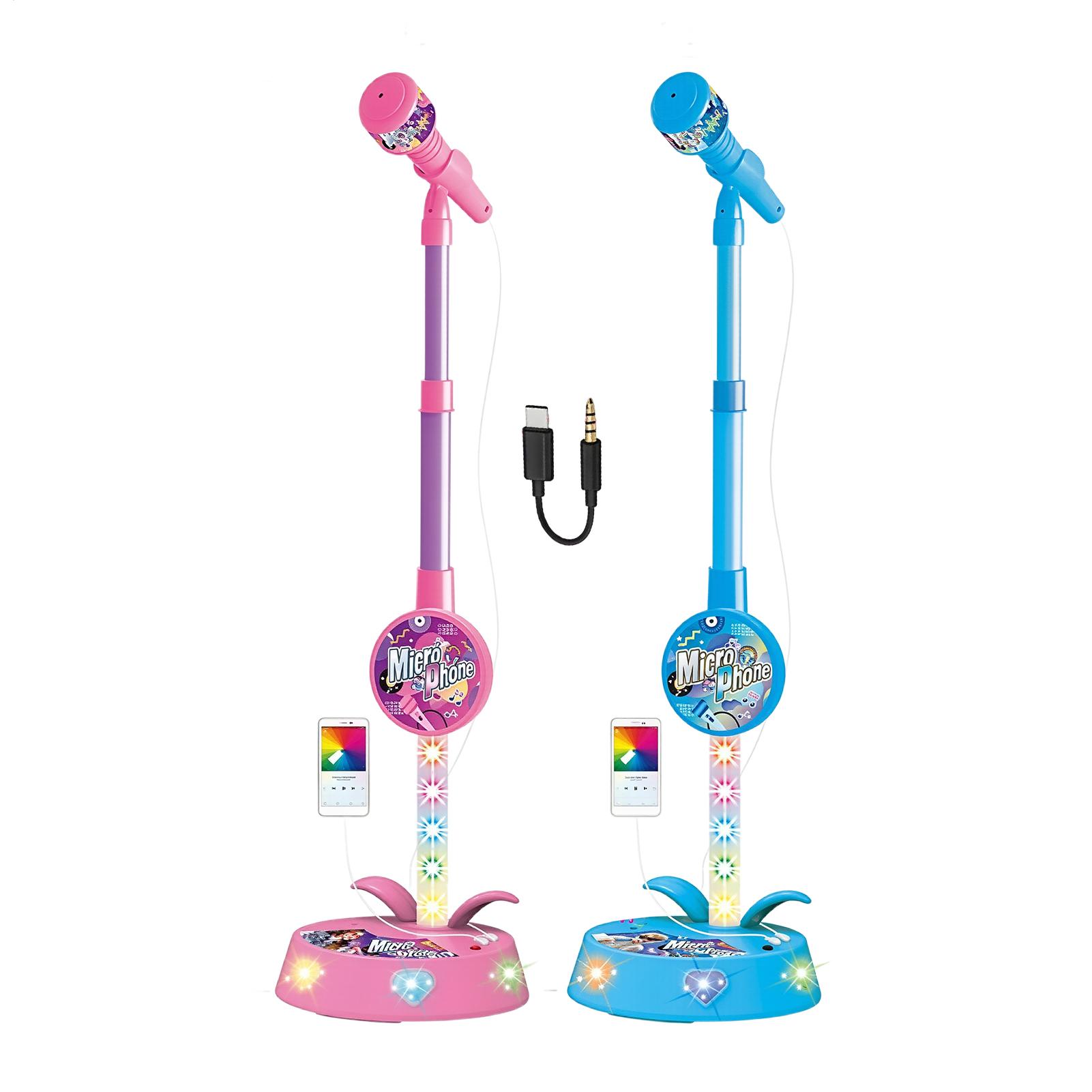Kids' Toy - Mikrofon dla dzieci ze stojakiem, bezprzewodowy,