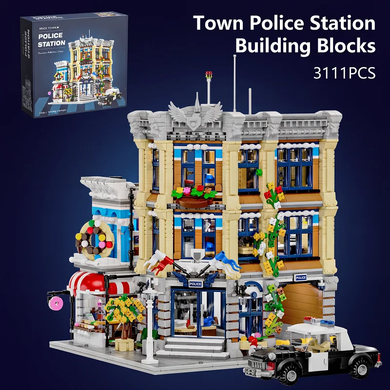 Kids Toys Store - Klocki Modułowe Komisariat Policji z 6