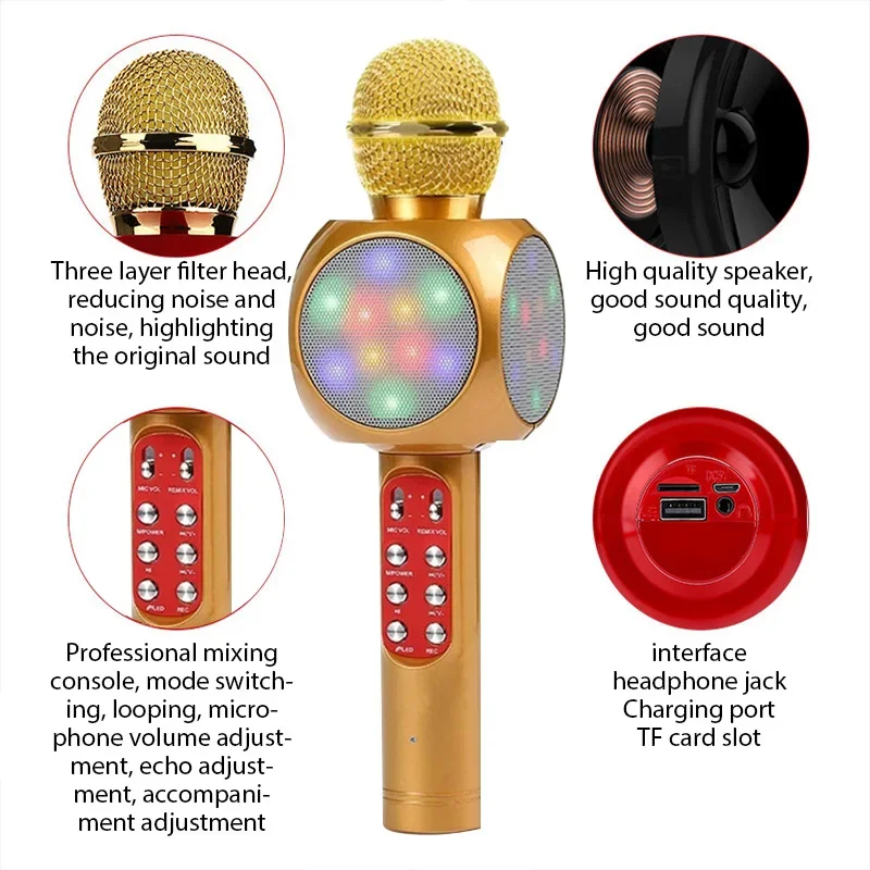 WS1816 Bezprzewodowy mikrofon  – Kids Microphone Karaoke recenzja i cena