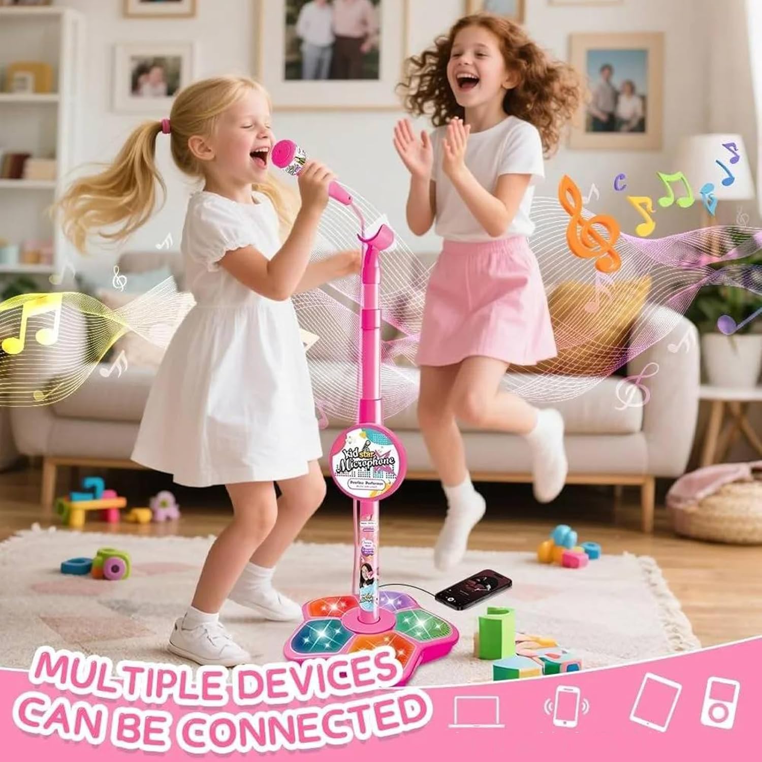 Zabawkowy stojak na mikrofon d – Kids Microphone Karaoke recenzja i cena