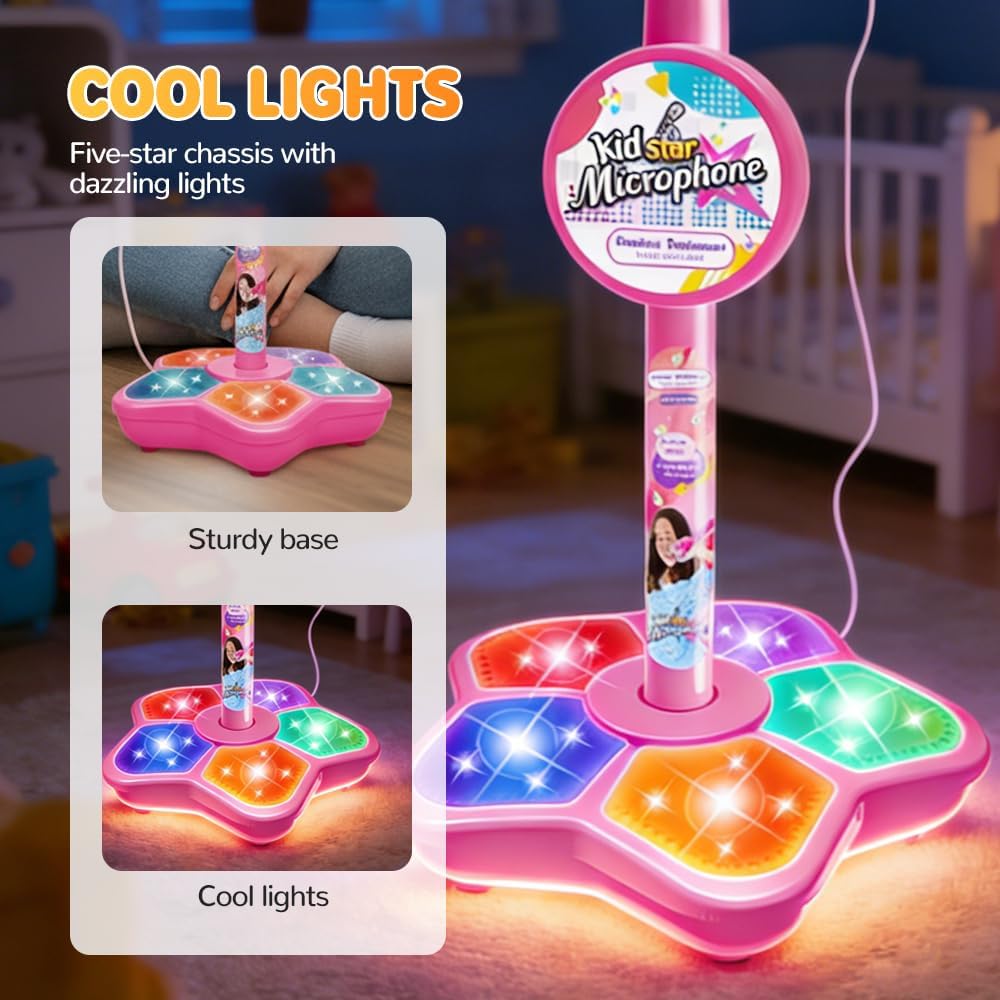 Zabawkowy stojak na mikrofon d – Kids Microphone Karaoke recenzja i cena