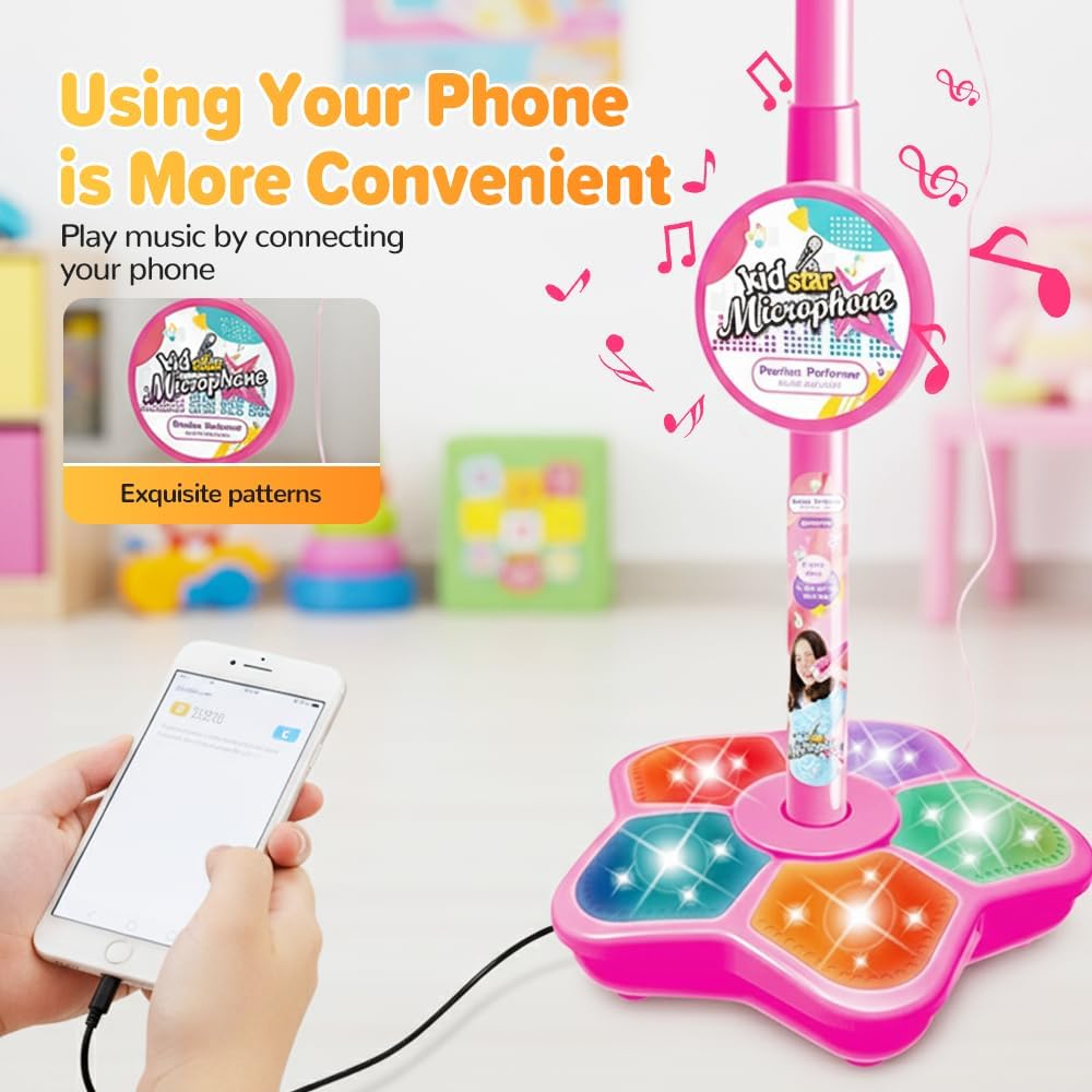 Zabawkowy stojak na mikrofon d – Kids Microphone Karaoke recenzja i cena