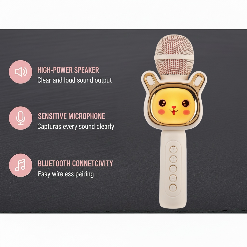 Przenośny mikrofon KTV dla dzi – Kids Microphone Karaoke recenzja i cena