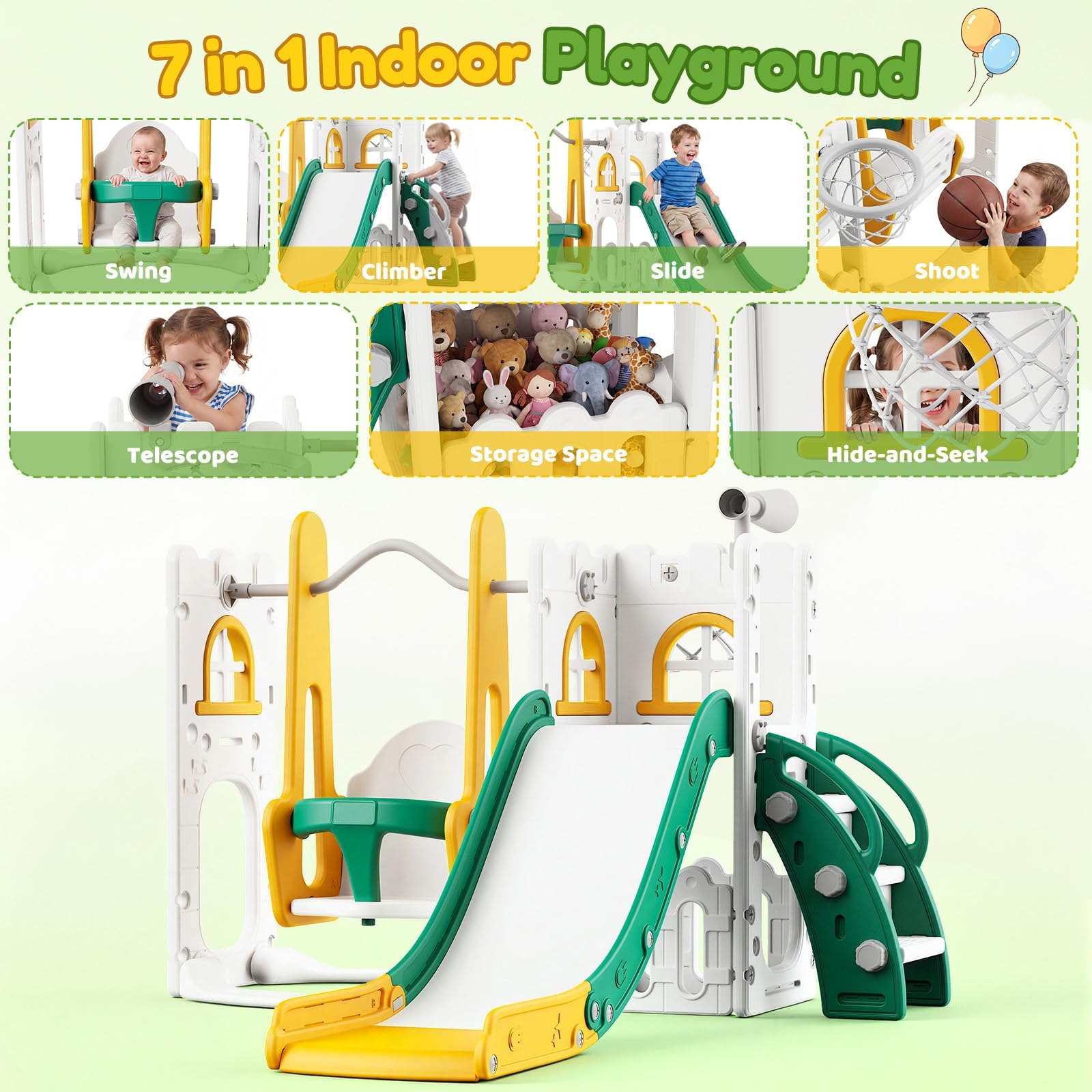 Zestaw 7 w 1 dla małych dzieci – Basketball Hoop Kids Indoor recenzja i cena