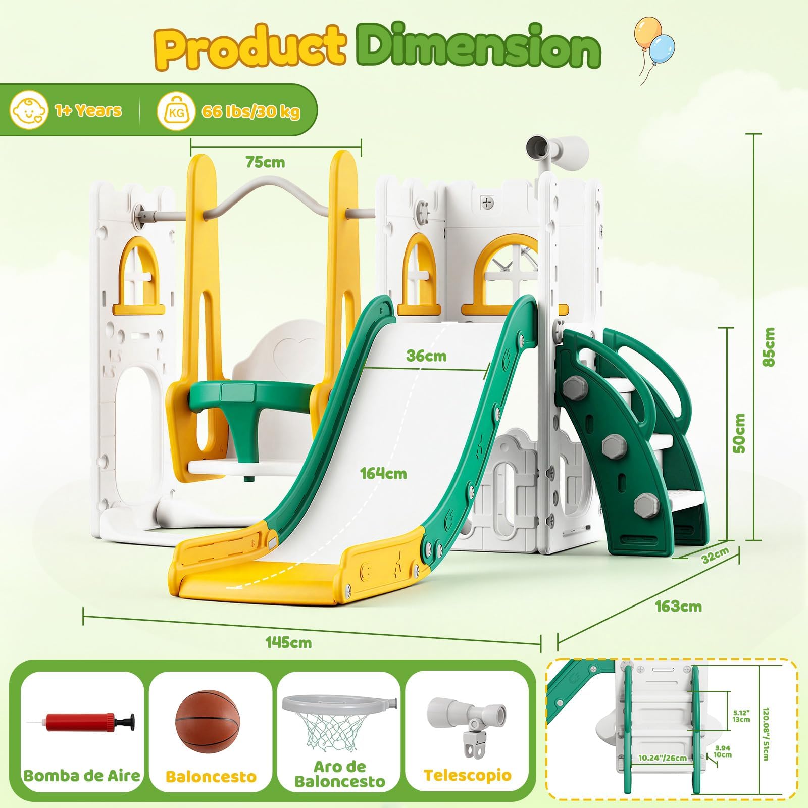 Zestaw 7 w 1 dla małych dzieci – Basketball Hoop Kids Indoor recenzja i cena