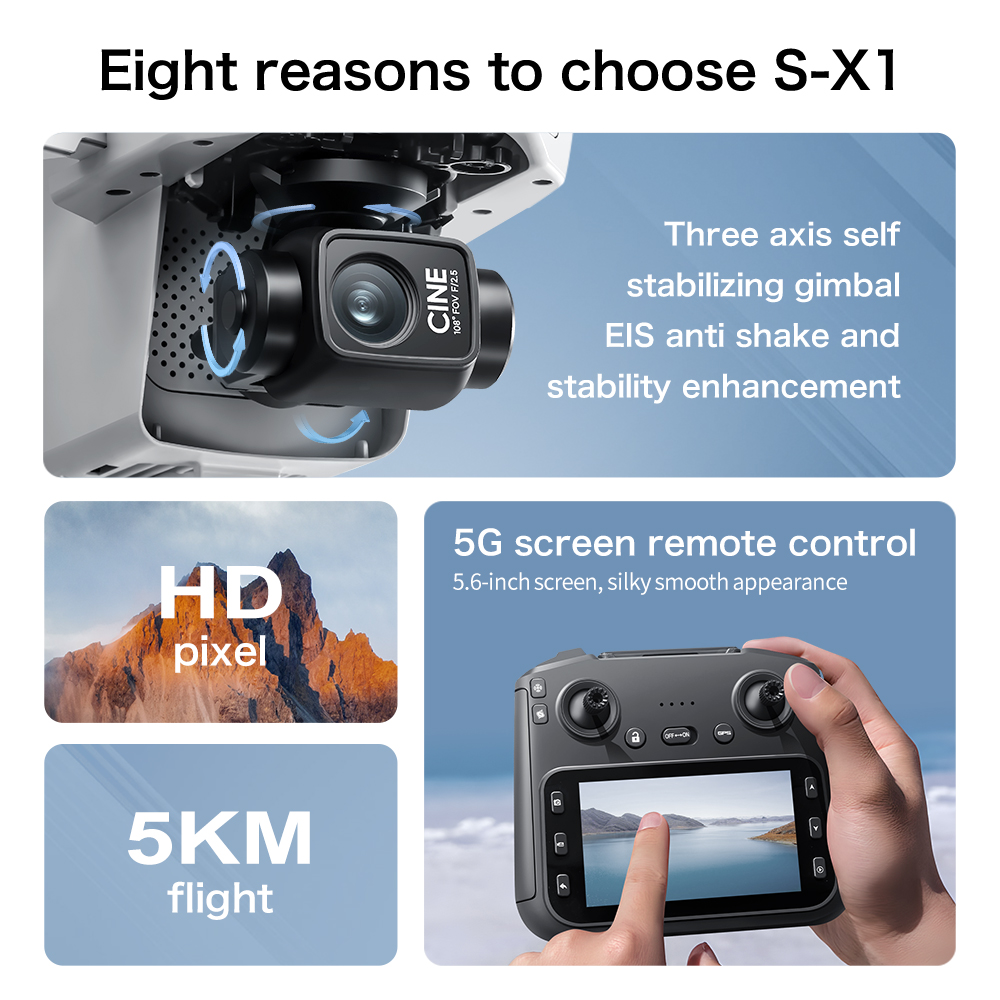 Oryginalny dron S-X1 8K HD Pro – Kids Toys Videos recenzja i cena