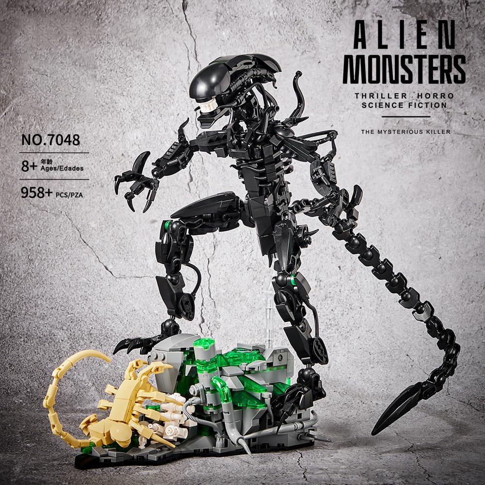 958PCS Alien Monsters Building – Xenomorph Kids Toys recenzja i cena