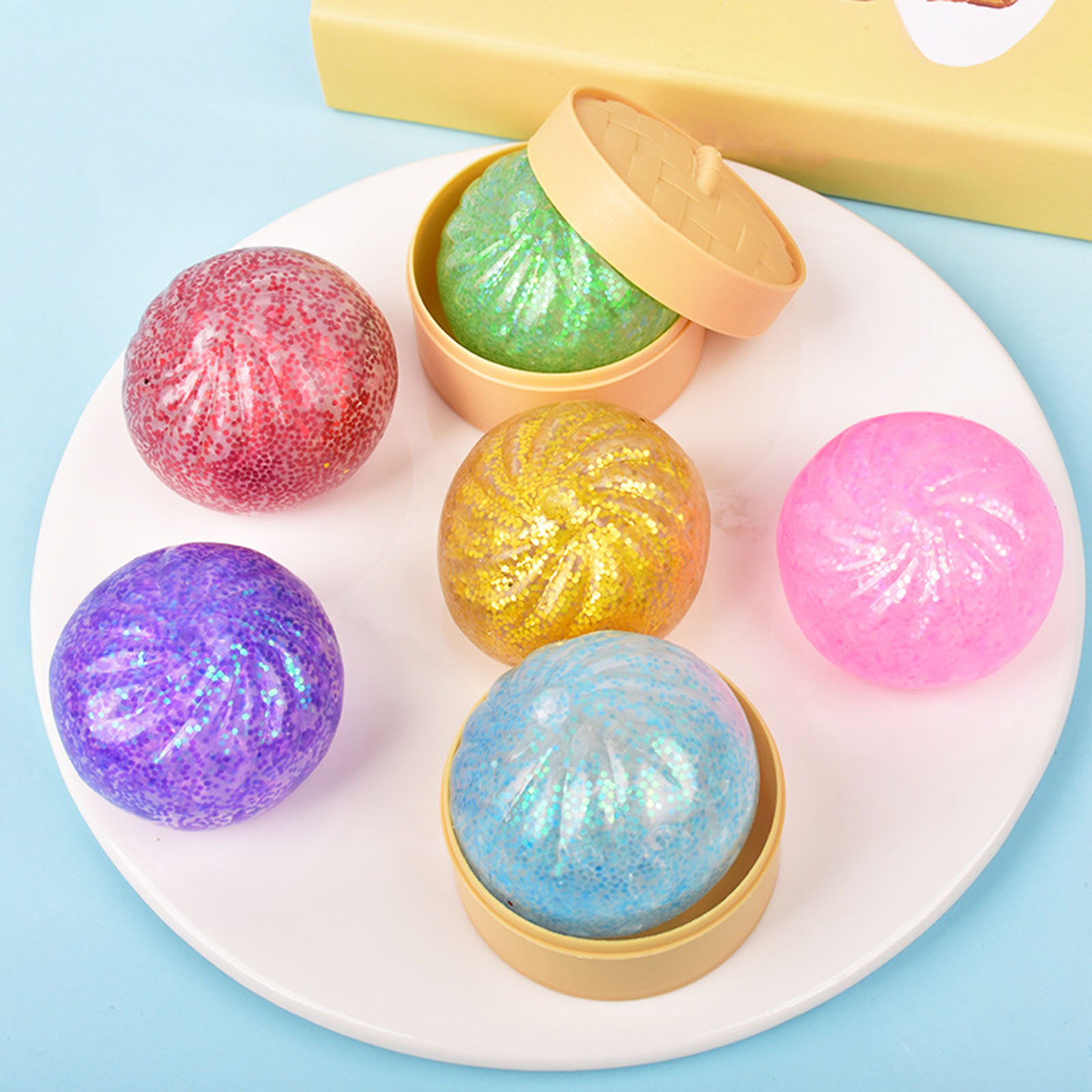 Nowy zestaw 12 sztuk brokatowy – Kids Toys Dumplings recenzja i cena