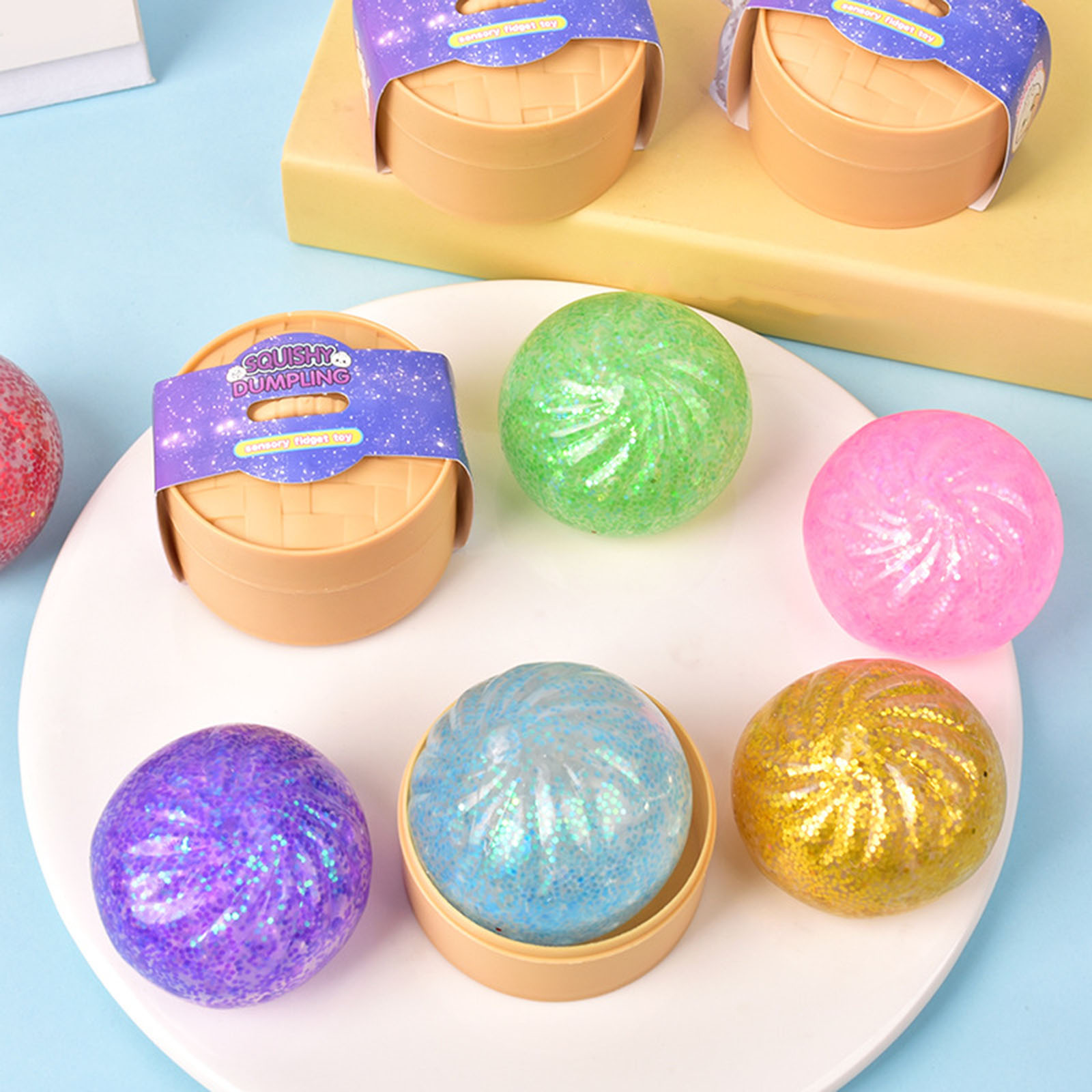 Nowy zestaw 12 sztuk brokatowy – Kids Toys Dumplings recenzja i cena