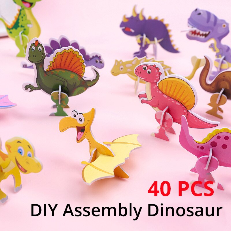 40 szt. Papierowe Dinozaury Pu – Kids Toys Dinosaur recenzja i cena