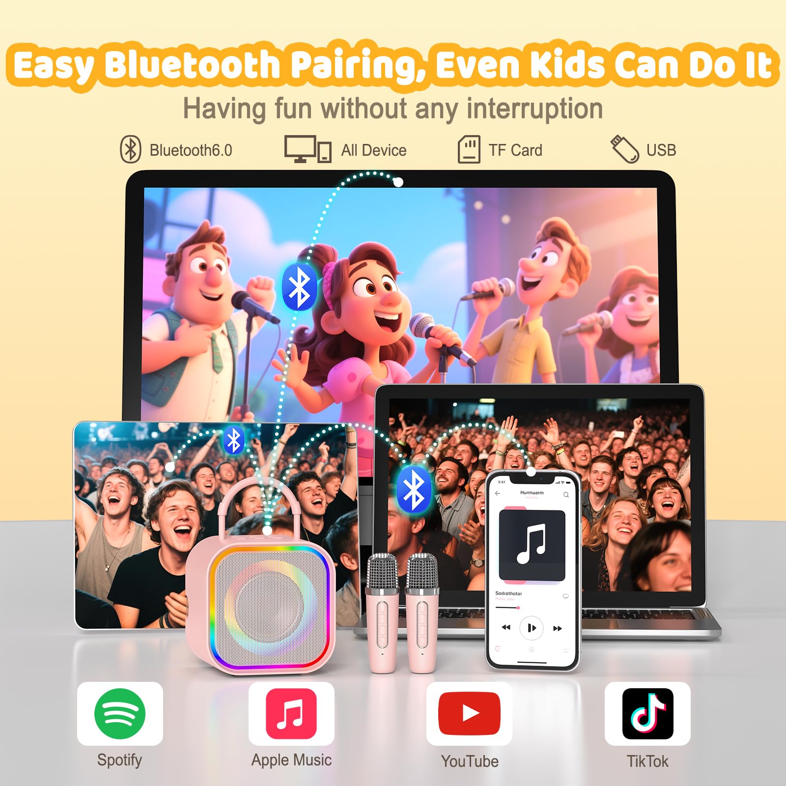 Haomuren Mini Karaoke Machine  – Kids Microphone Karaoke recenzja i cena