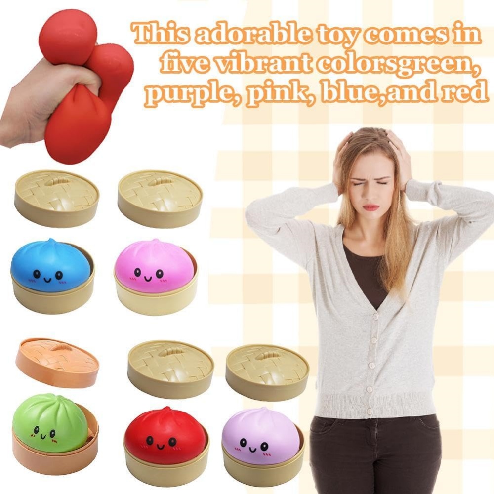Duża piłka antystresowa w kszt – Kids Toys Dumplings recenzja i cena