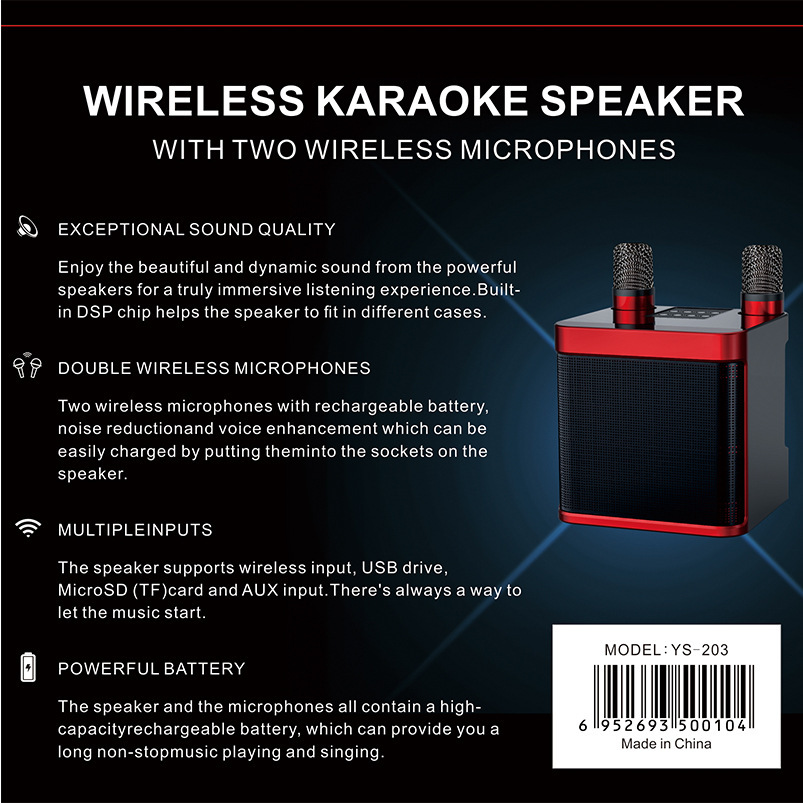 Przenośna karaoke stereo KTV z – Kids Microphone Karaoke recenzja i cena