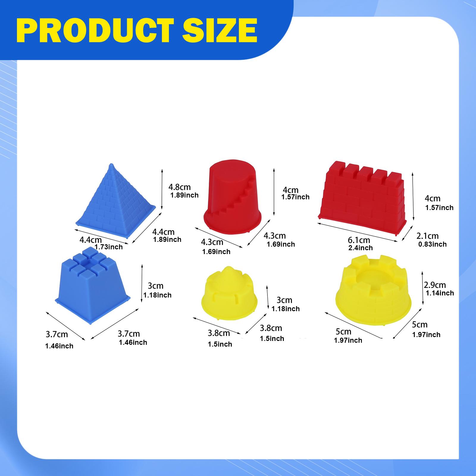 3x Zestaw do piasku na plażę,  – Kinetic Sand Mold recenzja i cena